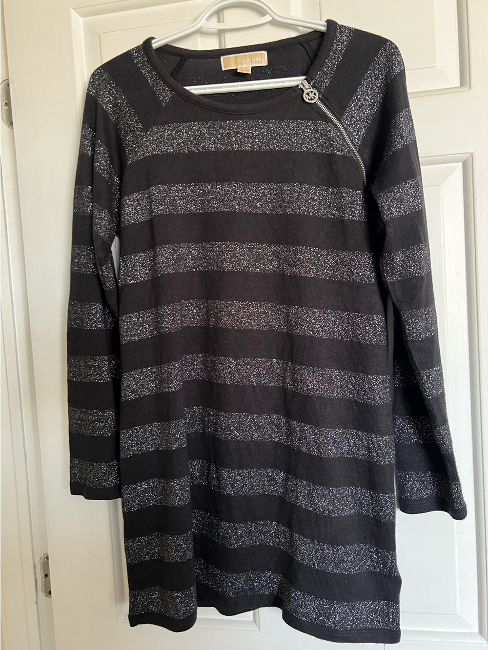 Michael Kors Black Sweater with Silver Sparkle